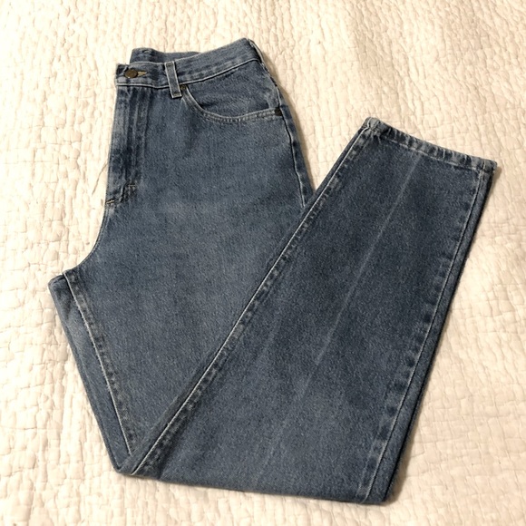 CLEARANCE Vintage Riders High Waist Medium Wash Tapered Leg Size 10 Mom Jeans - Picture 1 of 6